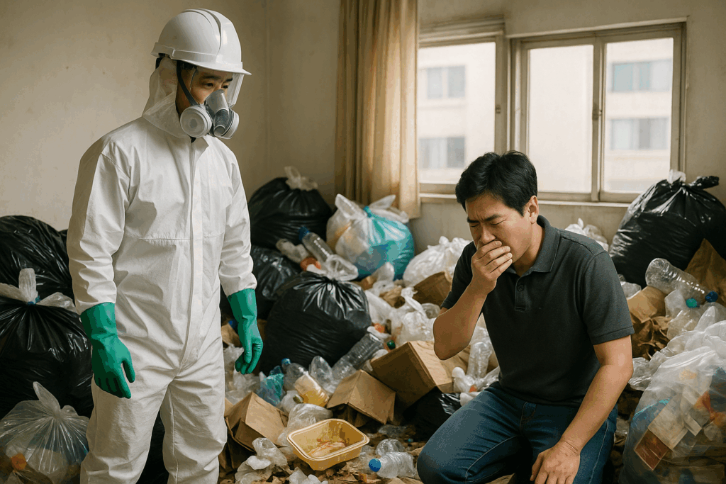 폐기물 청소 전문, 직접 해보지 말아야 하는 이유