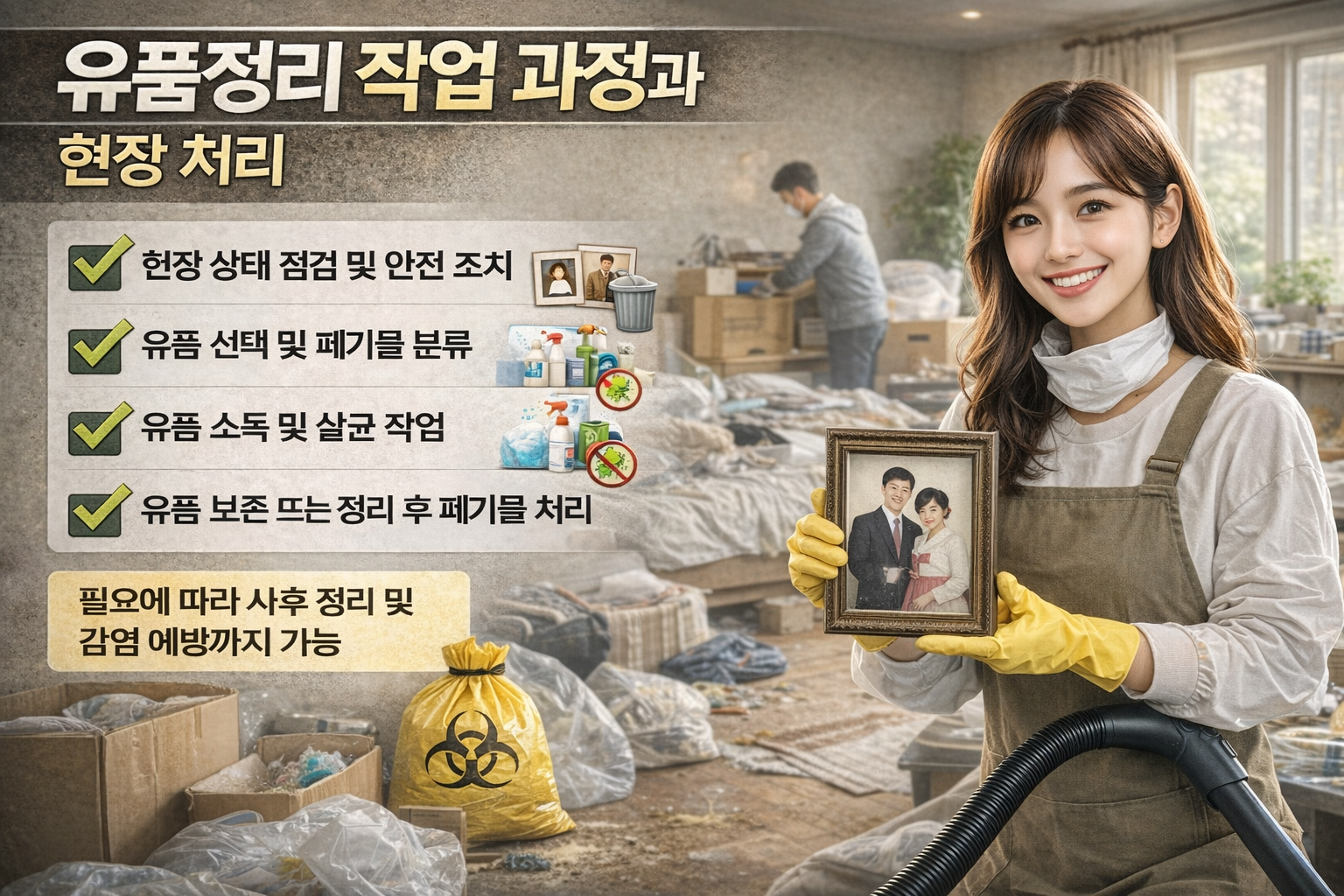 유품정리 작업 과정과 현장 처리