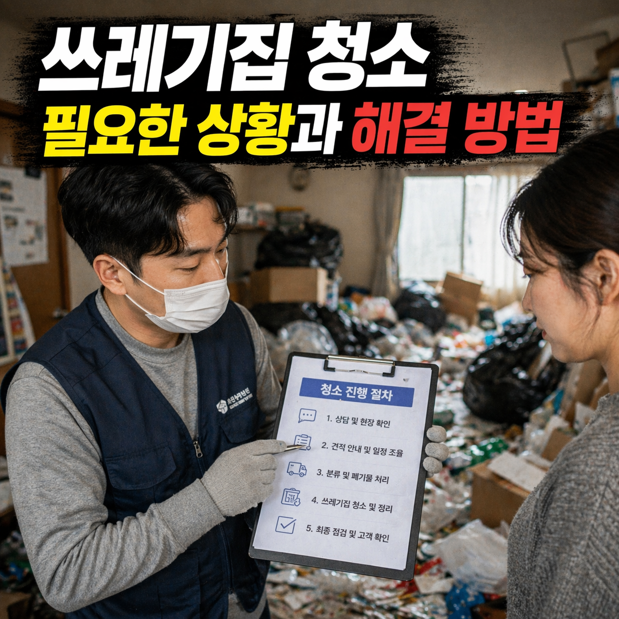 쓰레기집 청소 필요한 상황과 해결 방법